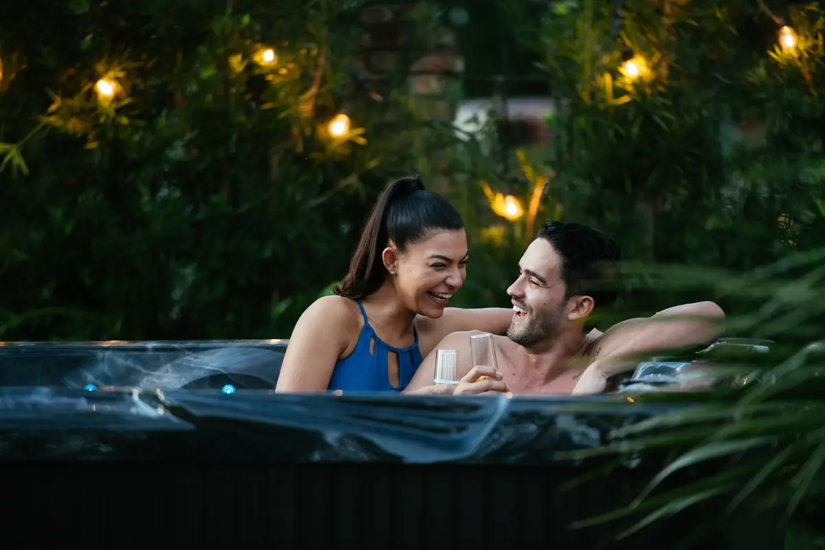 Ambient lighting in hot tubs and spas