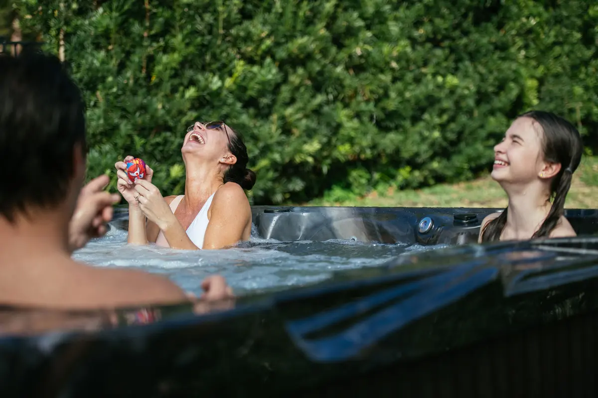 Ambient lighting in hot tubs and spas