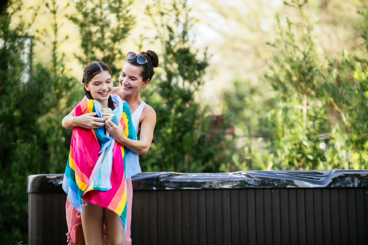 Ambient lighting in spas