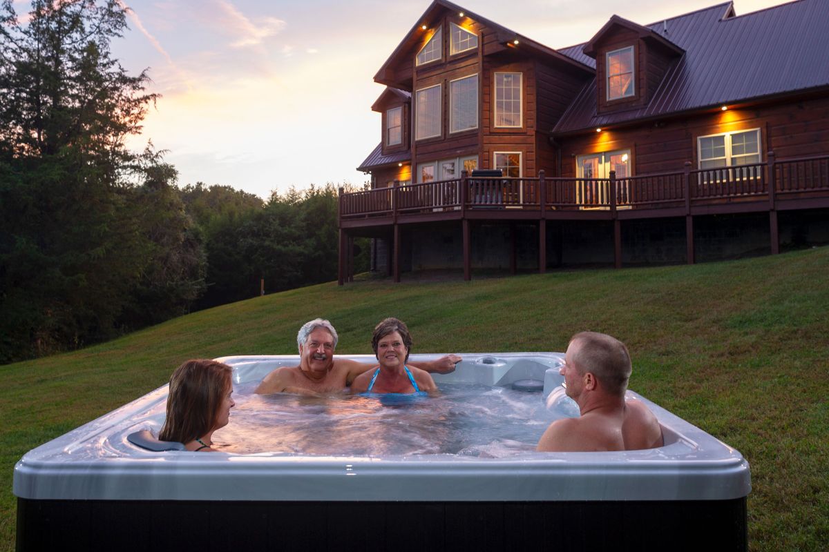 Ambient lighting in spas