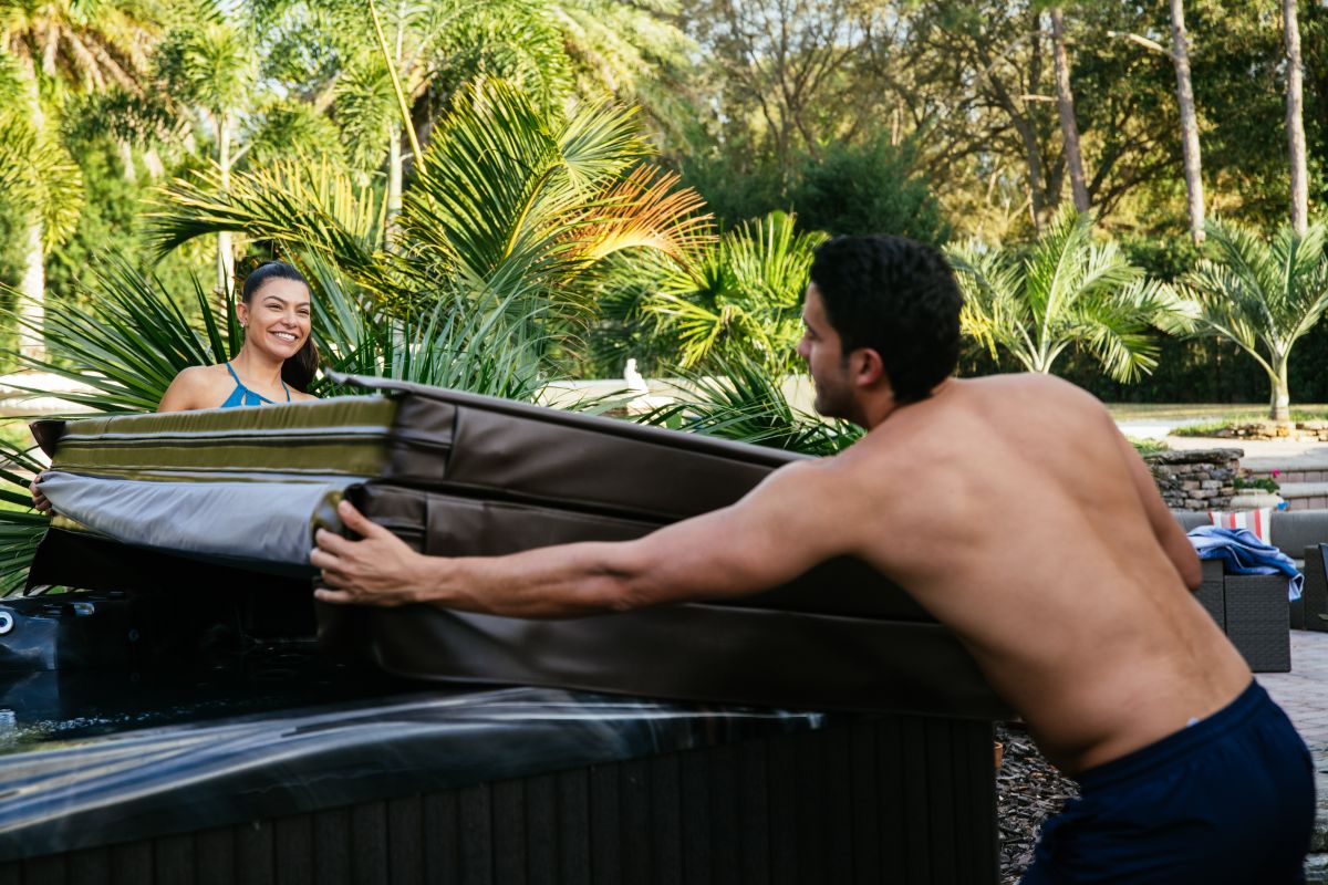 Ambient lighting in spas