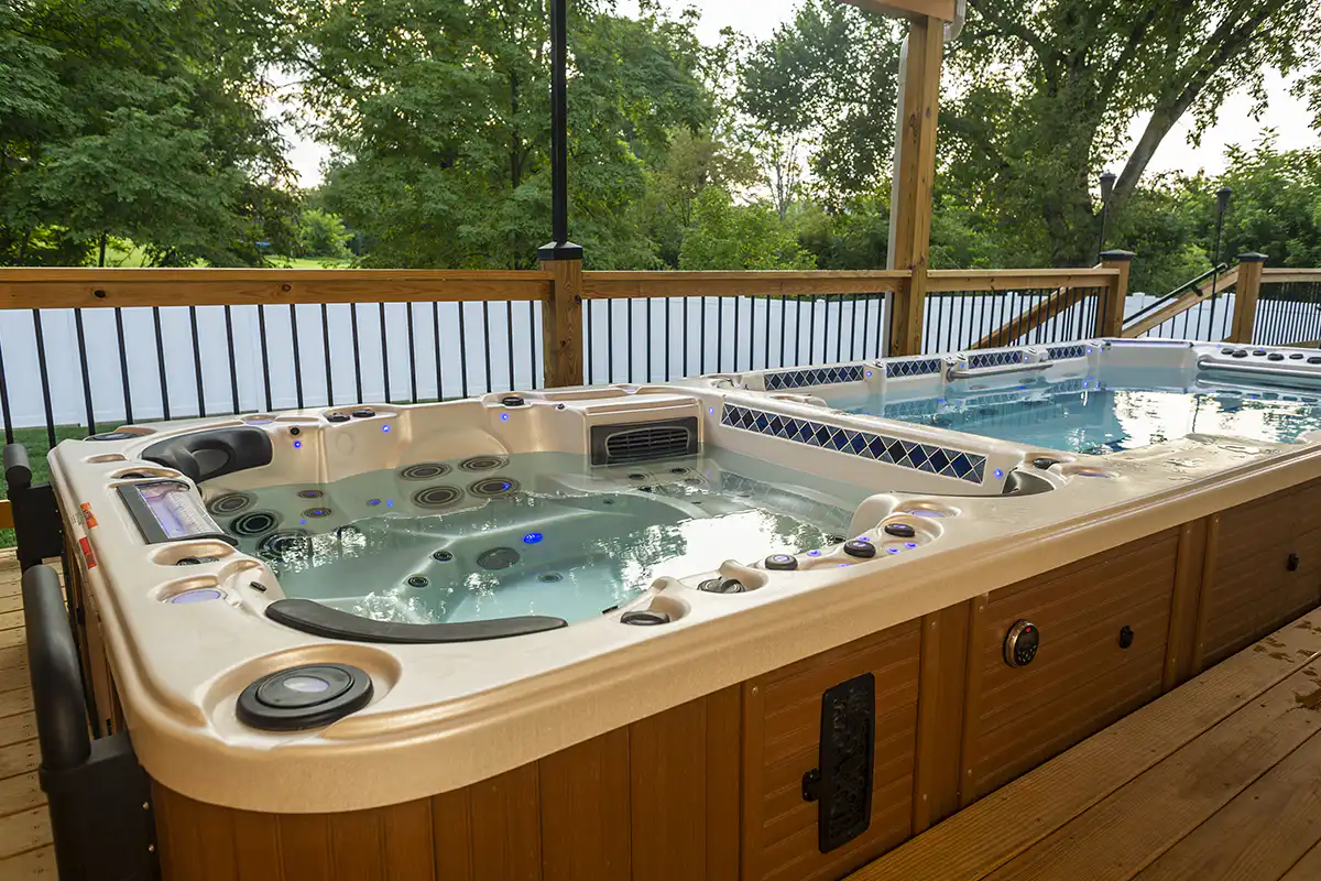 Ambient lighting in hot tubs