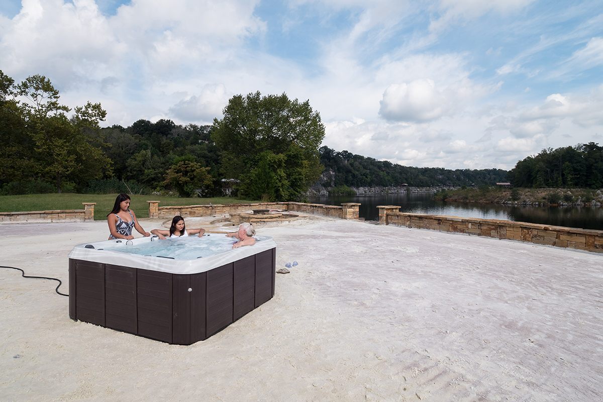 Ambient lighting in hot tubs