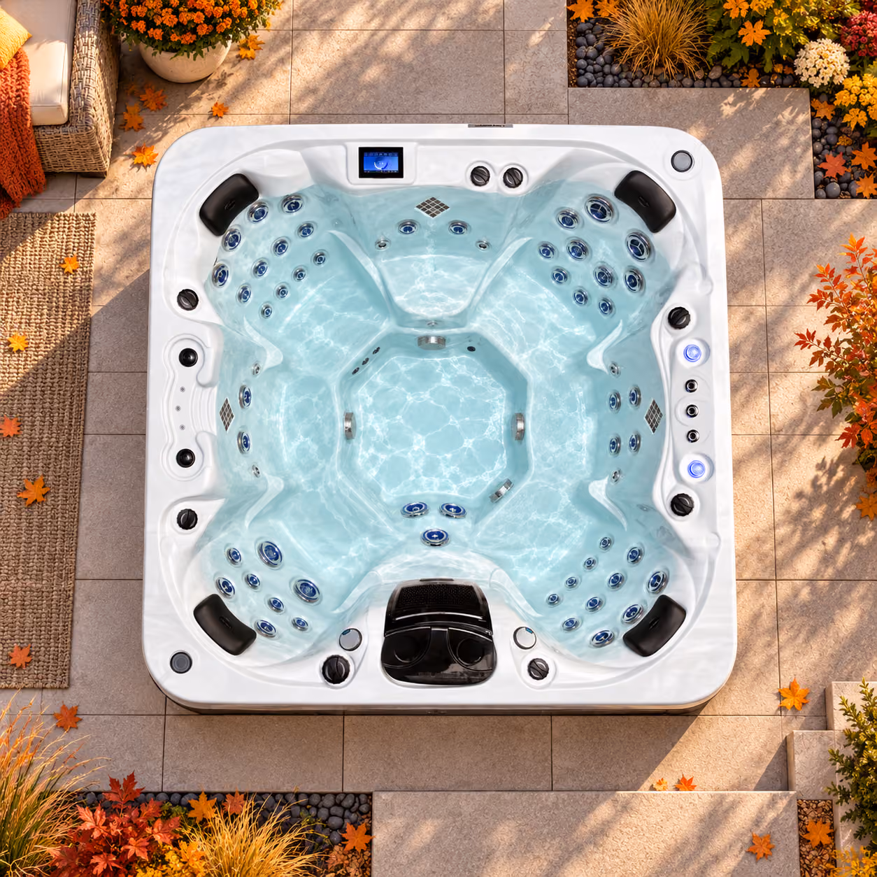 Catalina Luxury Nantucket Hot Tub, top view