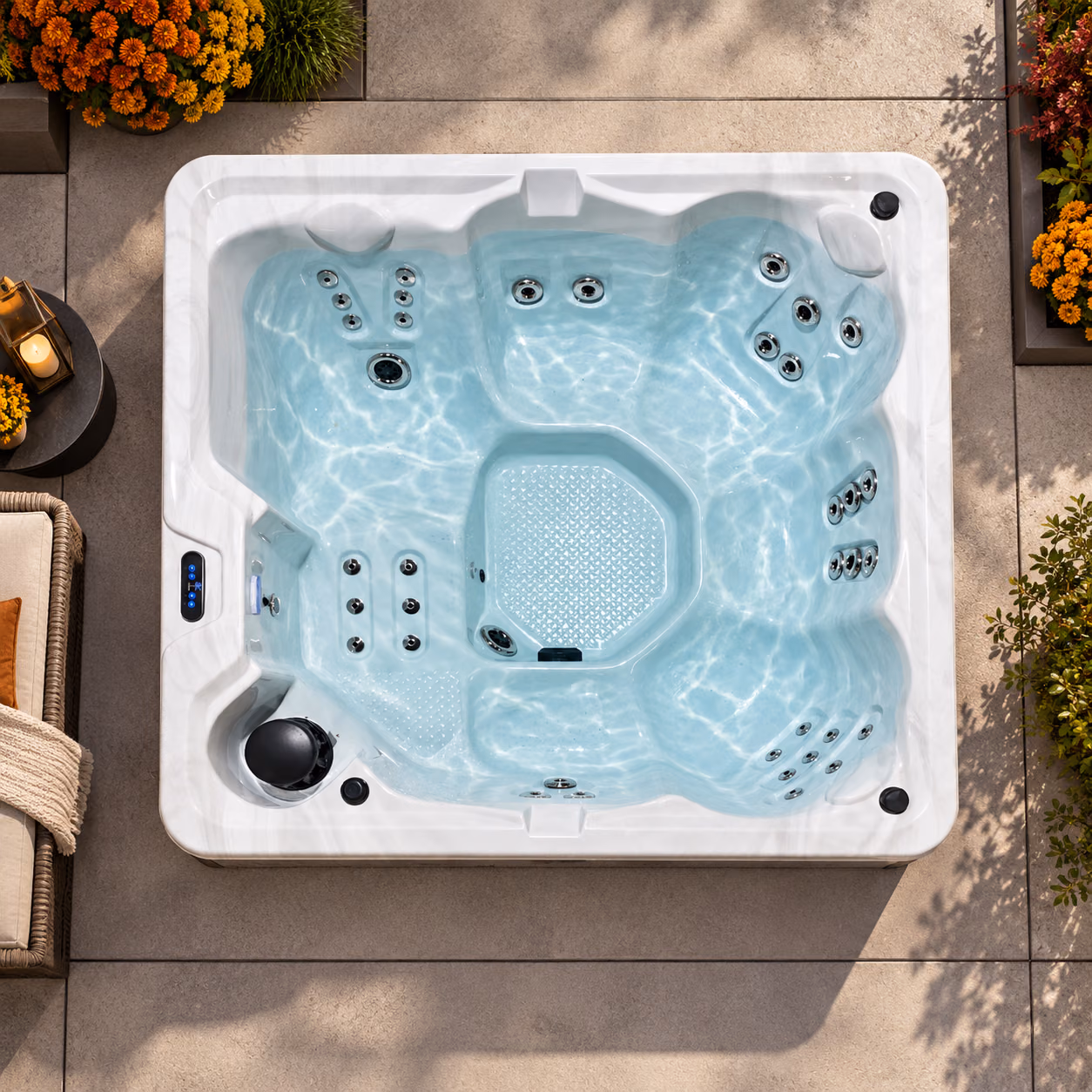 Hudson Bay X-3 Spa, top view